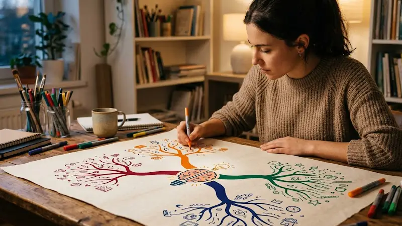 آموزش گام به گام رسم تکنیک نقشه ذهنی (عملی و کاربردی)